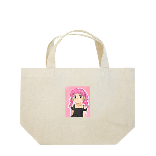 ピンク髪の少女 Lunch Tote Bag