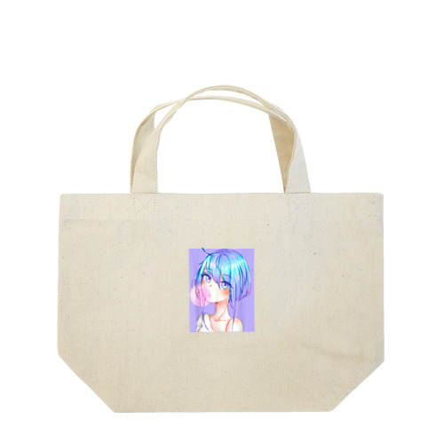 バブルガムを噛むアニメガール 日本の美学 アニメオタク Lunch Tote Bag