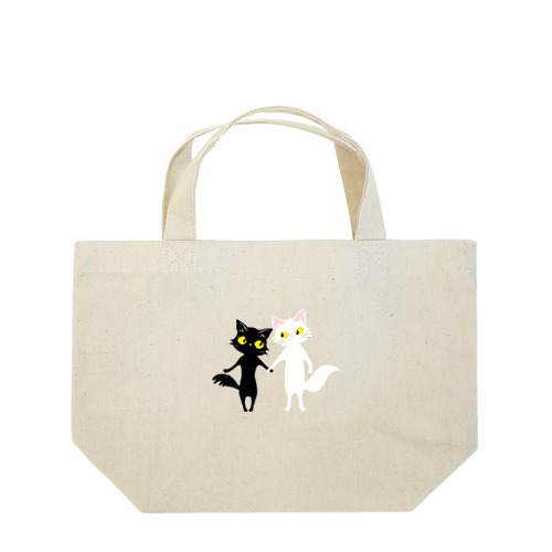 しろねこくろねこ仲良し Lunch Tote Bag