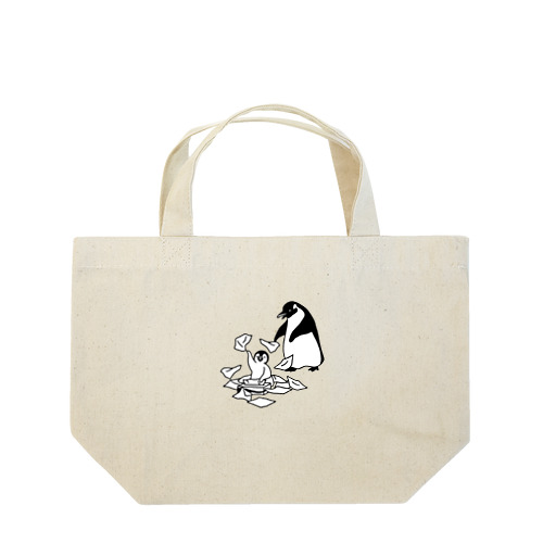 ティッシュを全部出すペンギン Lunch Tote Bag