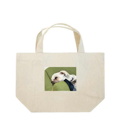 眠いマルチーズ Lunch Tote Bag