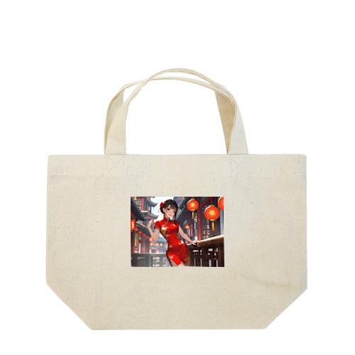 チャイナ服少女 Lunch Tote Bag