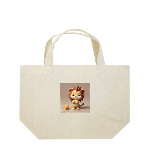 可愛いライオンとおもちゃを使った粘土のモデリング体験 Lunch Tote Bag