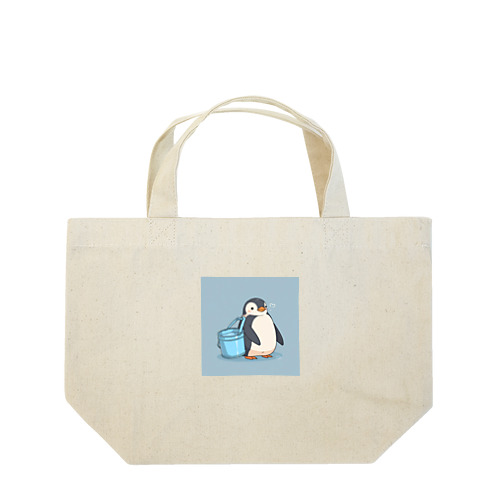 かわいいペンギンとおもちゃのバケツ Lunch Tote Bag