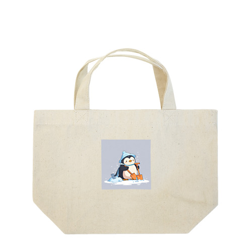 かわいいペンギンとおもちゃのシャベル Lunch Tote Bag