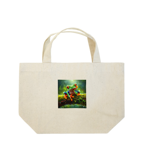 肩肘カエル Lunch Tote Bag