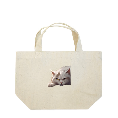 白猫グッズ Lunch Tote Bag