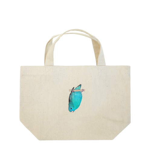 [森図鑑] サザナミインコ水色 Lunch Tote Bag