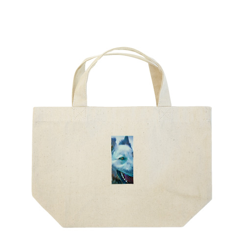 ホアイトシェパードドアップ Lunch Tote Bag