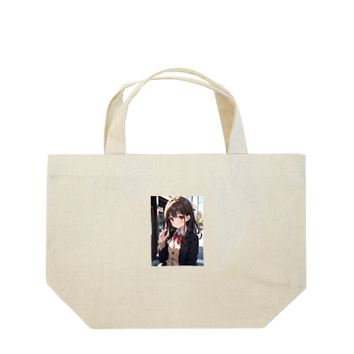 可愛い女の子制服 Lunch Tote Bag