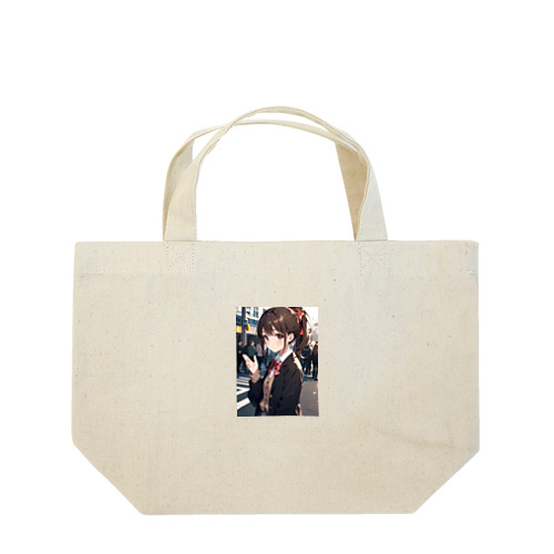 可愛いJKポニーテール Lunch Tote Bag