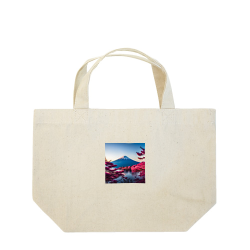 富士山と紅葉、そして湖のグッズ Lunch Tote Bag