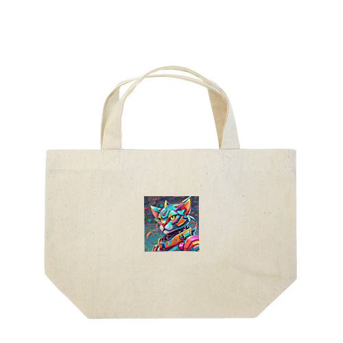 カラフルメカキャット Lunch Tote Bag