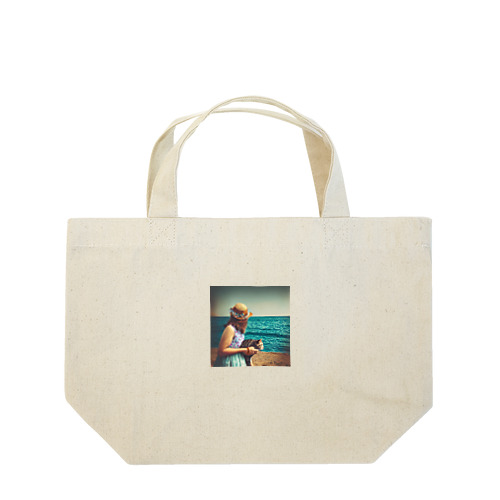 海と女の子 Lunch Tote Bag