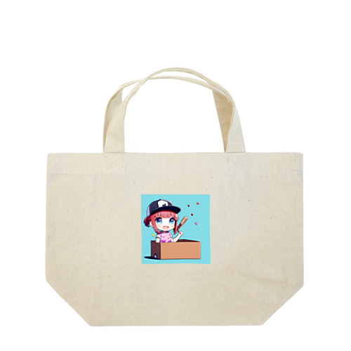 ダンボール　野球女子　ヨネオリ Lunch Tote Bag