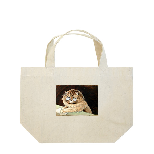 ルイス・ウェイン《めがねをかけた仕事中の猫》 Lunch Tote Bag