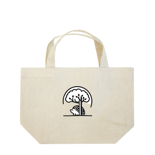 ハリネズミと木 Lunch Tote Bag