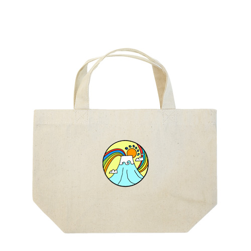 japan mount Fuji rainbow Lunch Tote Bag