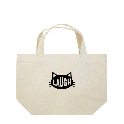 LAUGH ロゴ　黒 Lunch Tote Bag