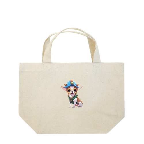 山登りをするチワワ Lunch Tote Bag