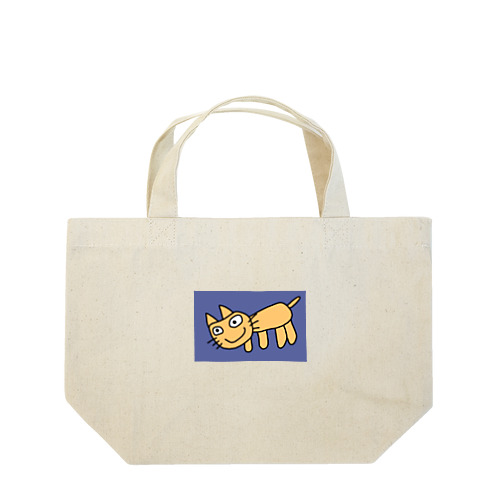 変なねこ（黄） Lunch Tote Bag