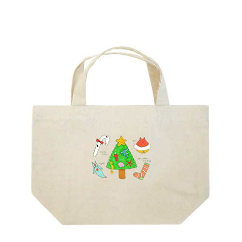 [森図鑑] 海洋生物のクリスマスパーティ Lunch Tote Bag