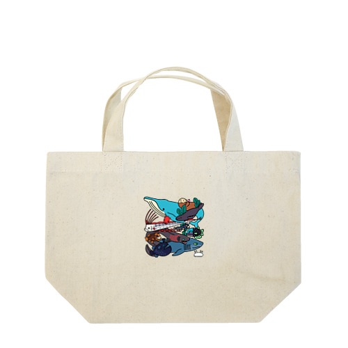 海の生き物たち Lunch Tote Bag