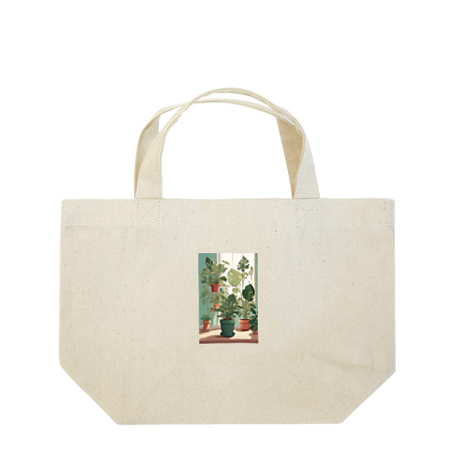 観葉植物のイラスト Lunch Tote Bag