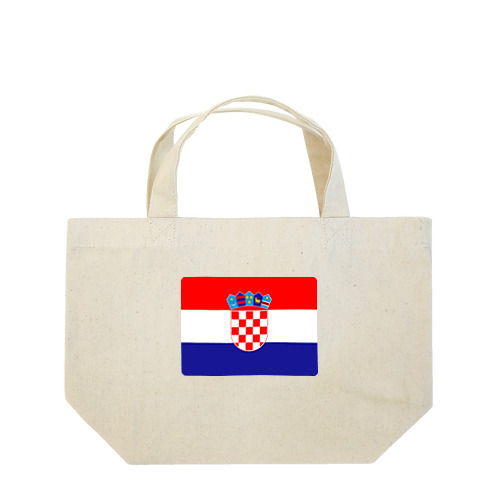 クロアチアの国旗 ランチトートバッグ