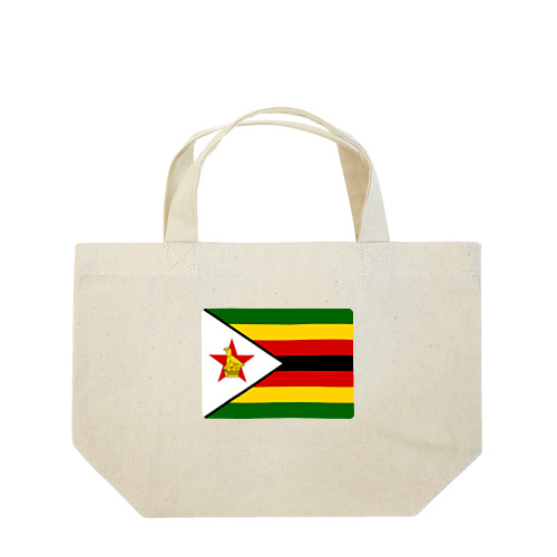 ジンバブエの国旗 ランチトートバッグ