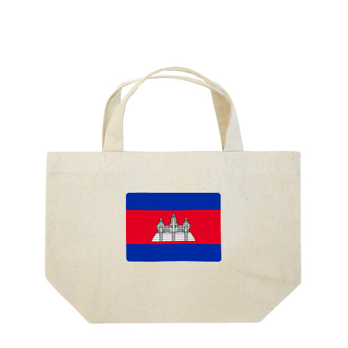 カンボジアの国旗 ランチトートバッグ