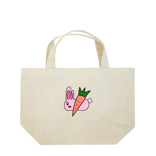 きゃろっとうさぎ。 Lunch Tote Bag