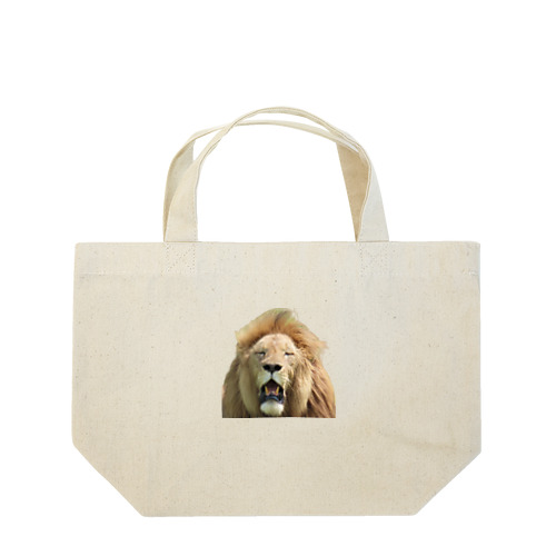 眠そうなオスライオン Lunch Tote Bag