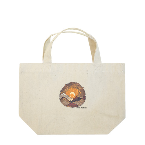【BLUE NORTH】山と太陽 Lunch Tote Bag
