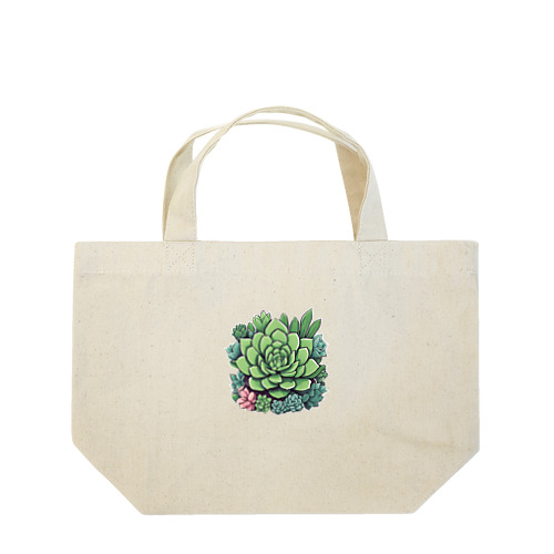 プランツパラダイス多肉 Lunch Tote Bag