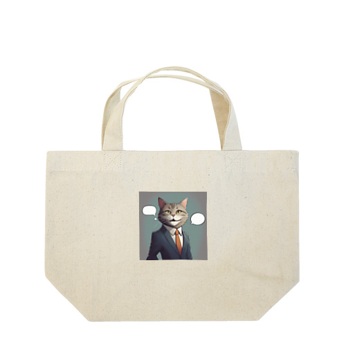 ネコ社長９代目 Lunch Tote Bag