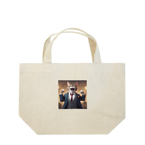ネコ社長１０代目 Lunch Tote Bag