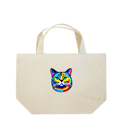 虹色猫 Lunch Tote Bag