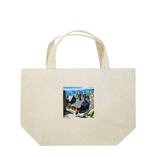 古民家と女性 Lunch Tote Bag