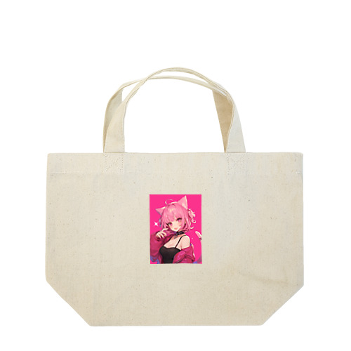 ピンクのチャーム Marsa 106 Lunch Tote Bag