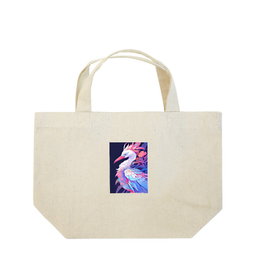 鮮やか鶴鳥　エンジェル717 2065 Lunch Tote Bag