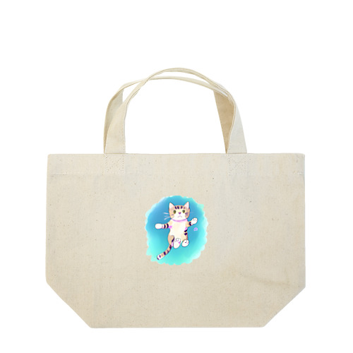 猫の大ジャンプ Lunch Tote Bag