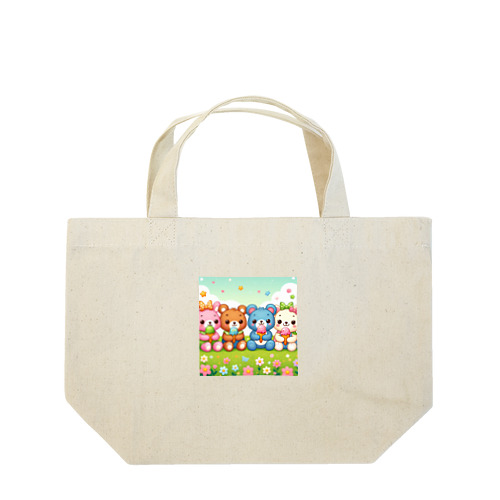 可愛いクマ４姉妹 Lunch Tote Bag