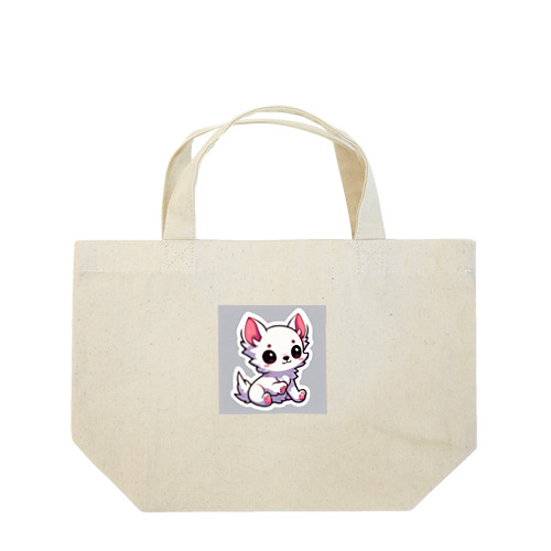 ホワイトチワワちゃん Lunch Tote Bag