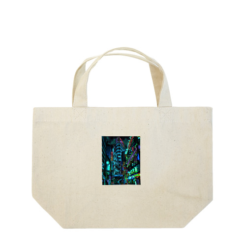 cyberpunk  tokyo Lunch Tote Bag