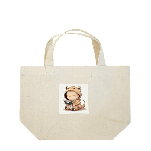 フードを着たきょうりゅうくん Lunch Tote Bag