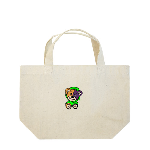 #3 カラフルクマくん 緑ジャケット Lunch Tote Bag
