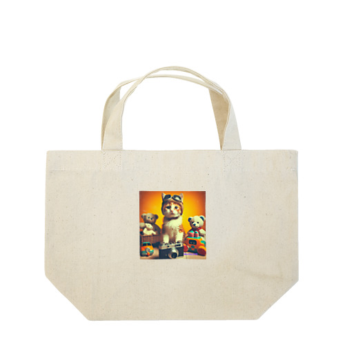 猫ネコもいにゃん 冒険にいくよ Lunch Tote Bag