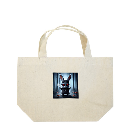 可愛いうさぎが悪そうな表情でダバコ Lunch Tote Bag