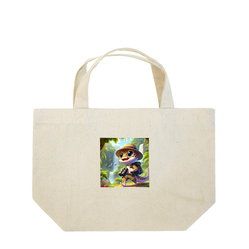 探検家のヒョウモントカゲモドキ Lunch Tote Bag